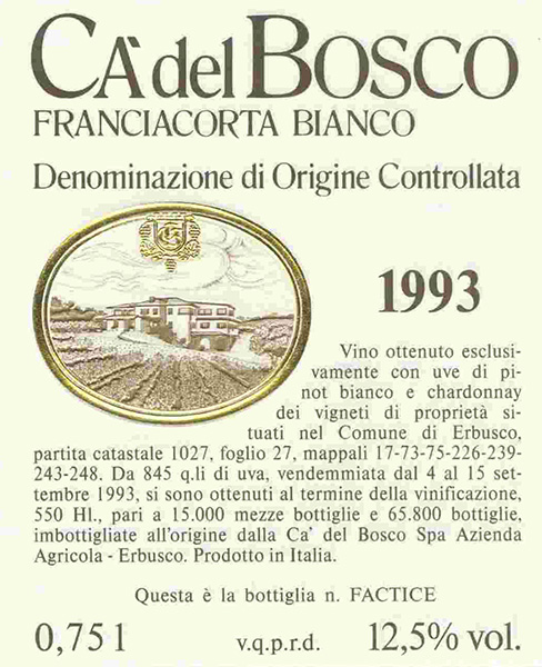 Curtefranca Bianco DOC