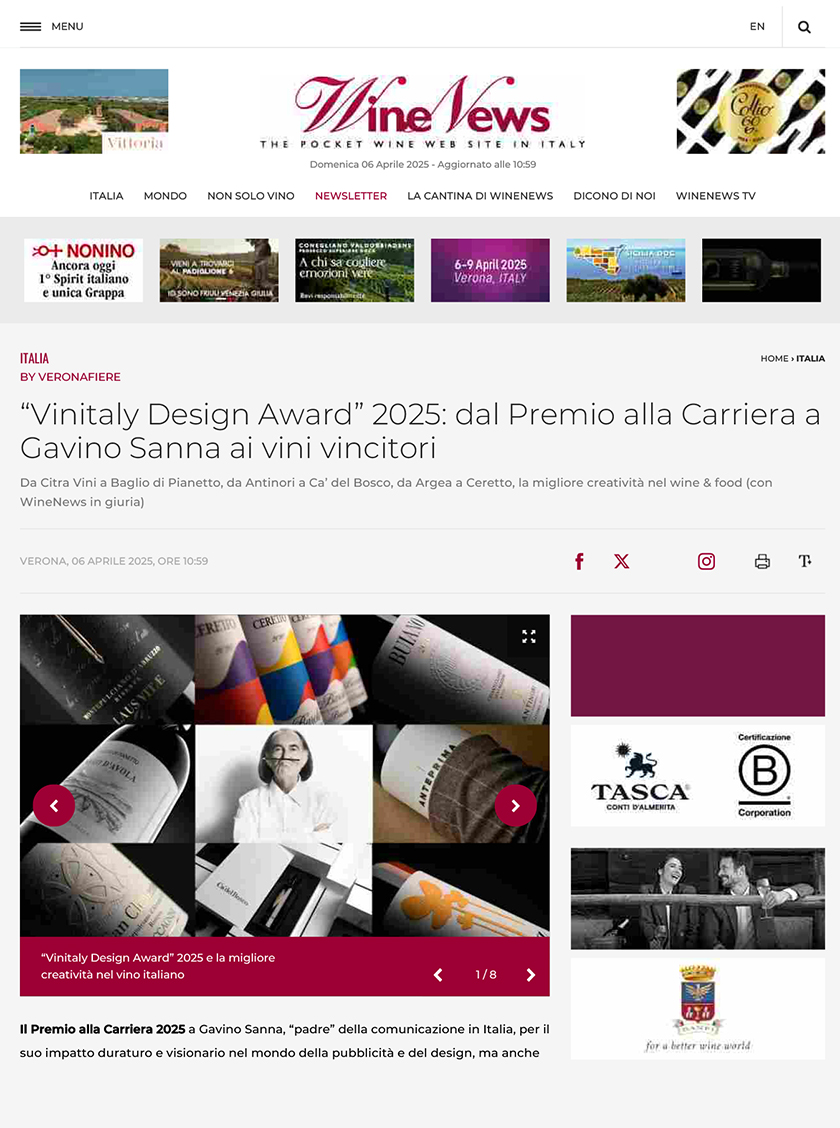 “Vinitaly Design Award” 2025: dal Premio [..]