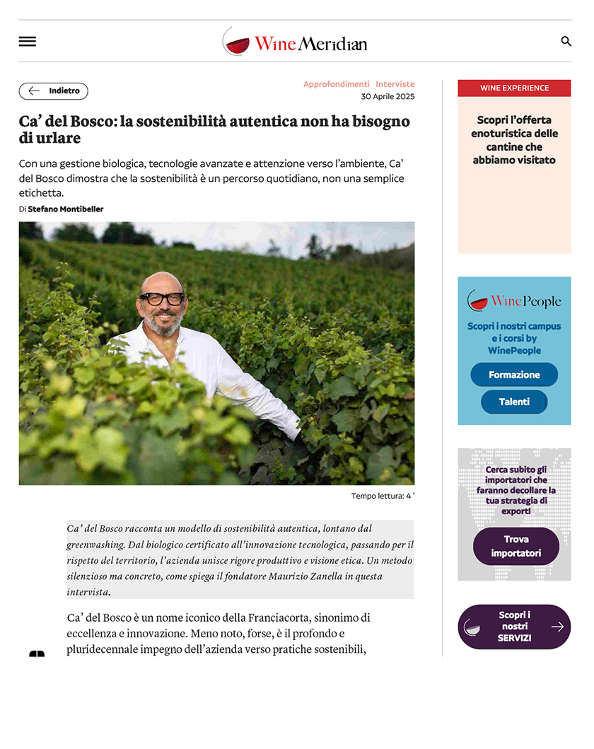 Ca’ del Bosco: la sostenibilità autentica non [..]
