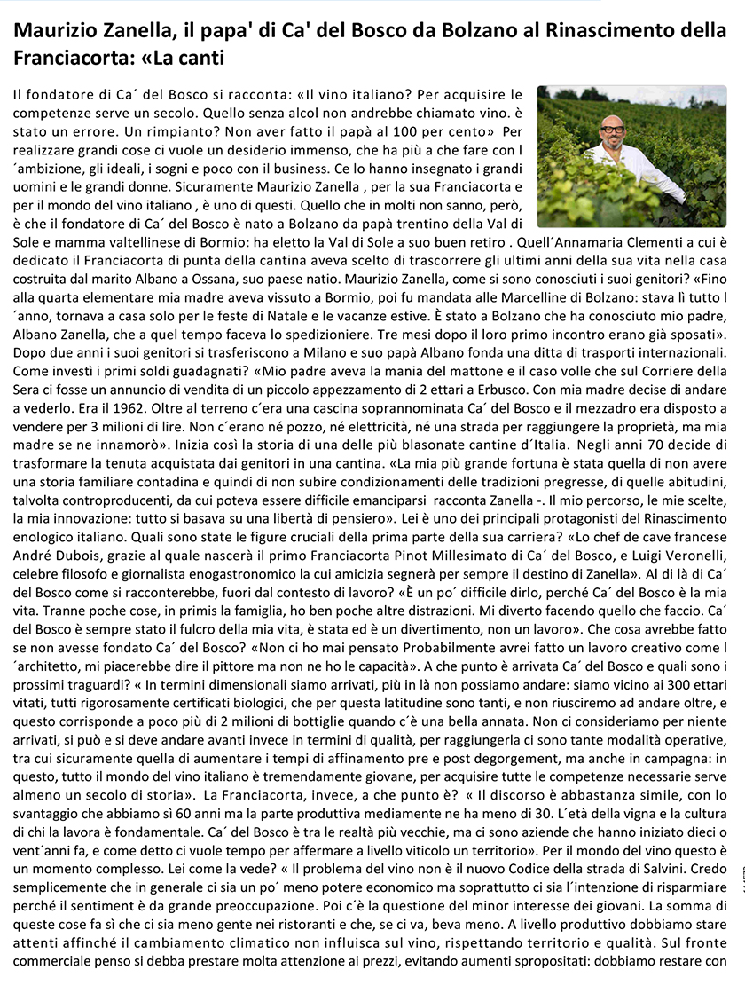 Maurizio Zanella, il papa\\\' di Ca\\\' del [..]