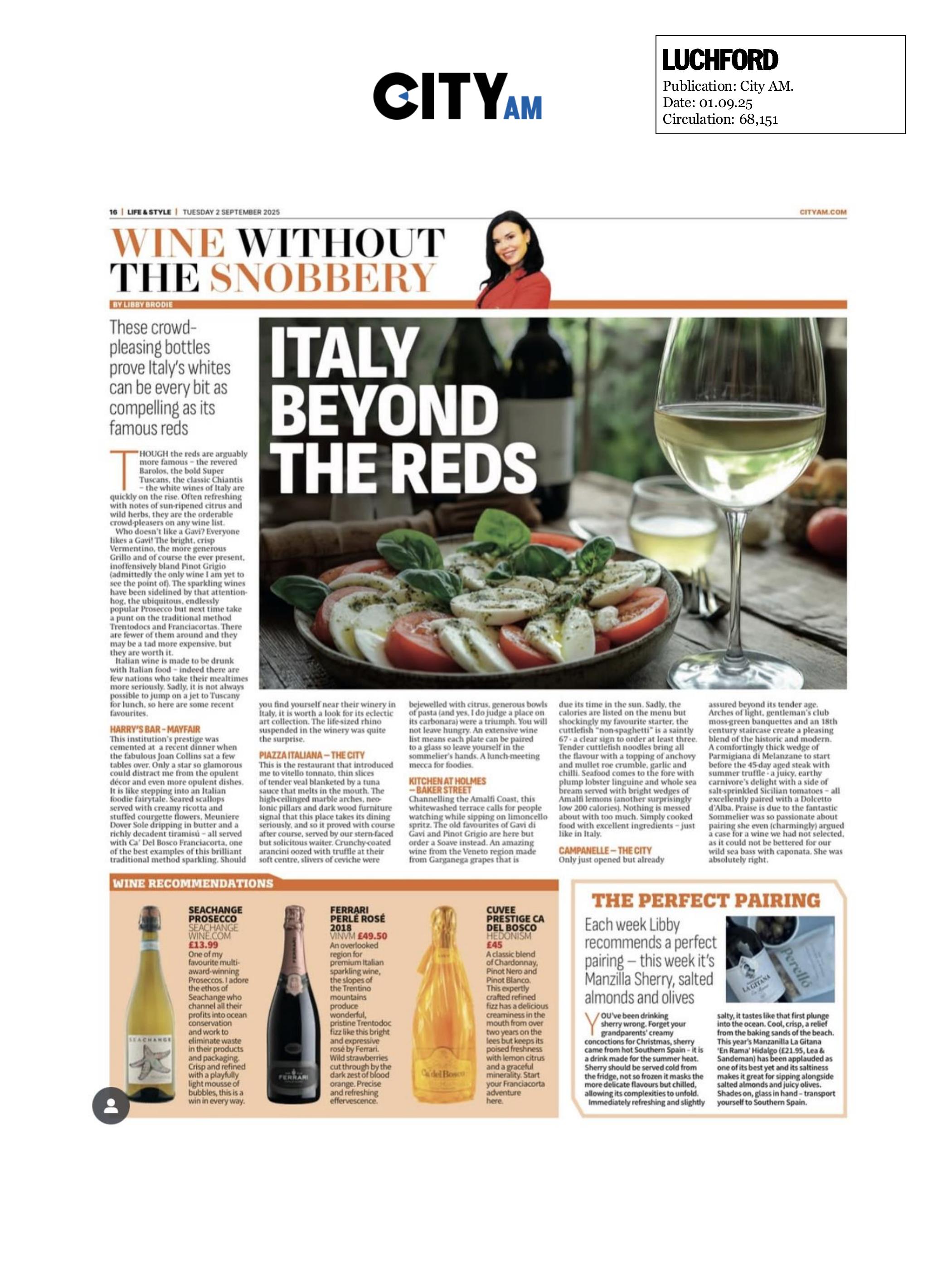 Italy beyond the red