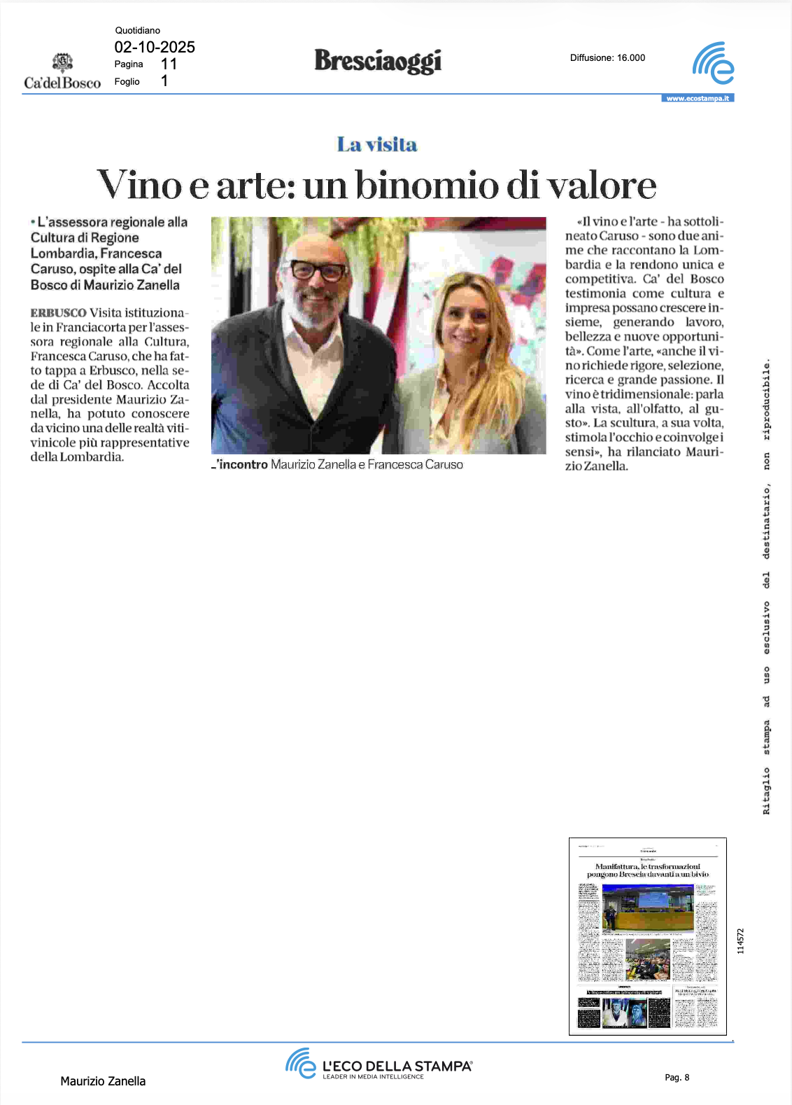 Vino e arte: un binomio di valore