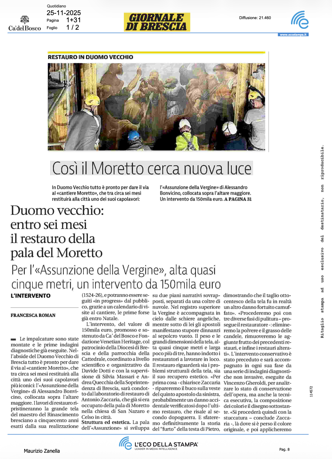 Così il Moretto cerca nuova Iuce