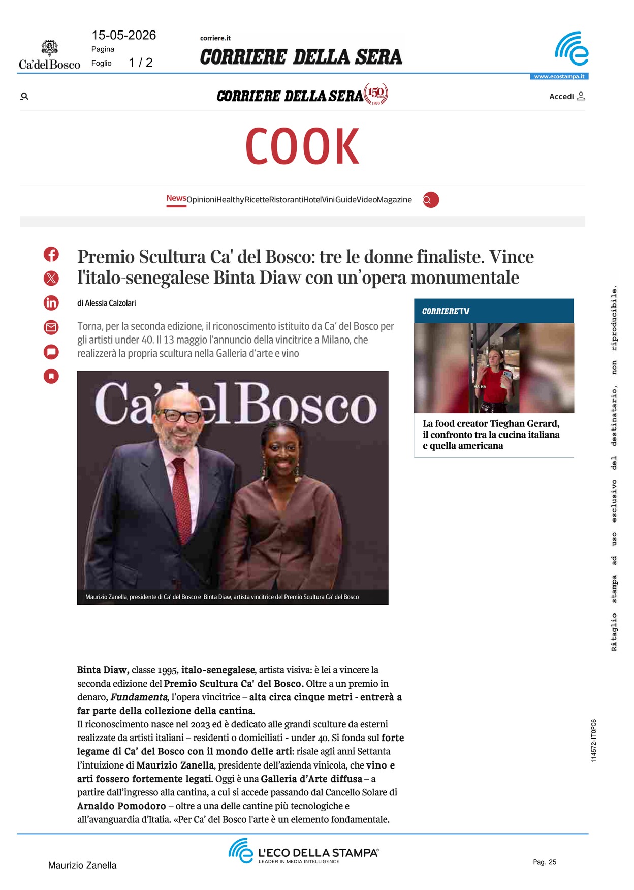 Premio Scultura Ca del Bosco: tre le donne [..]