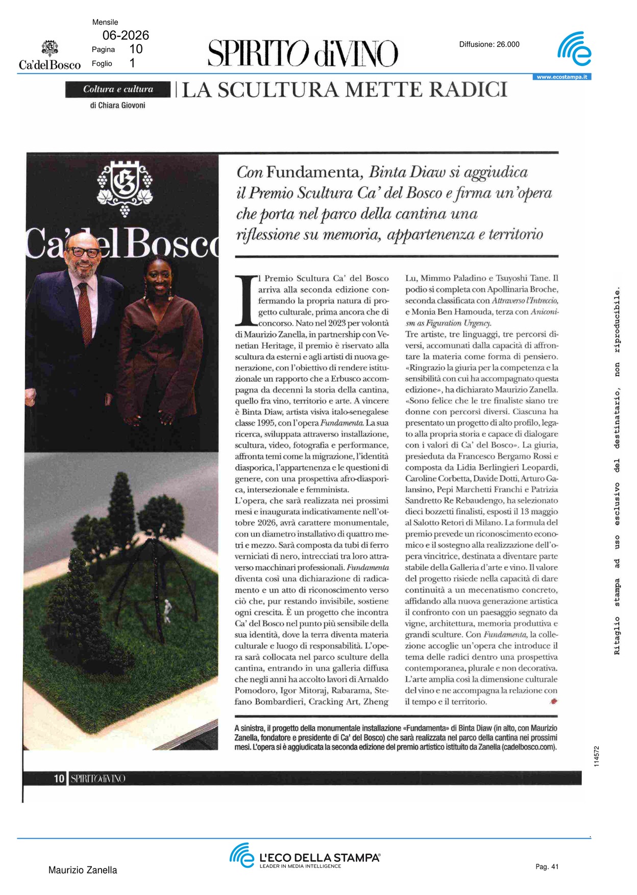 La scultura mette radici