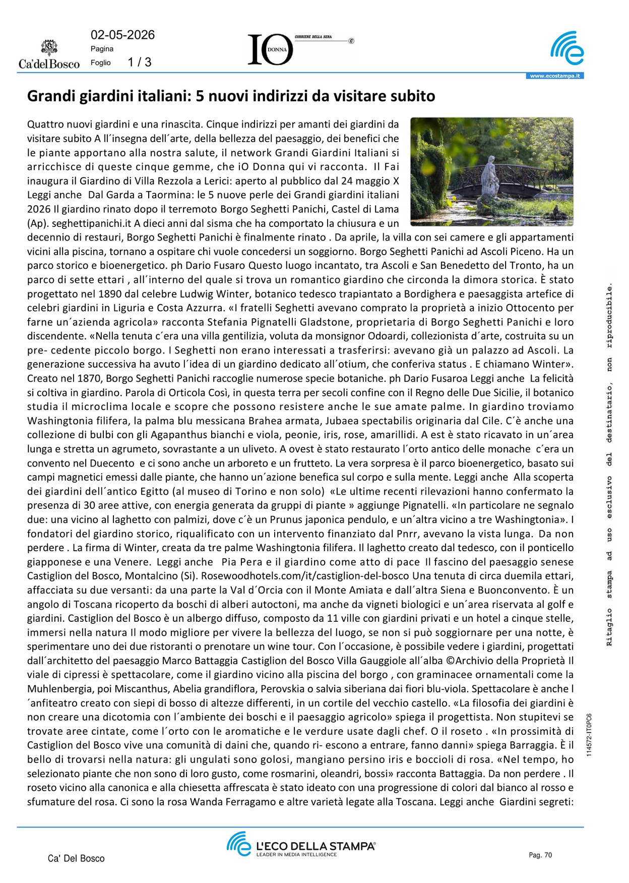 Grandi giardini italiani: 5 nuovi indirizzi da [..]