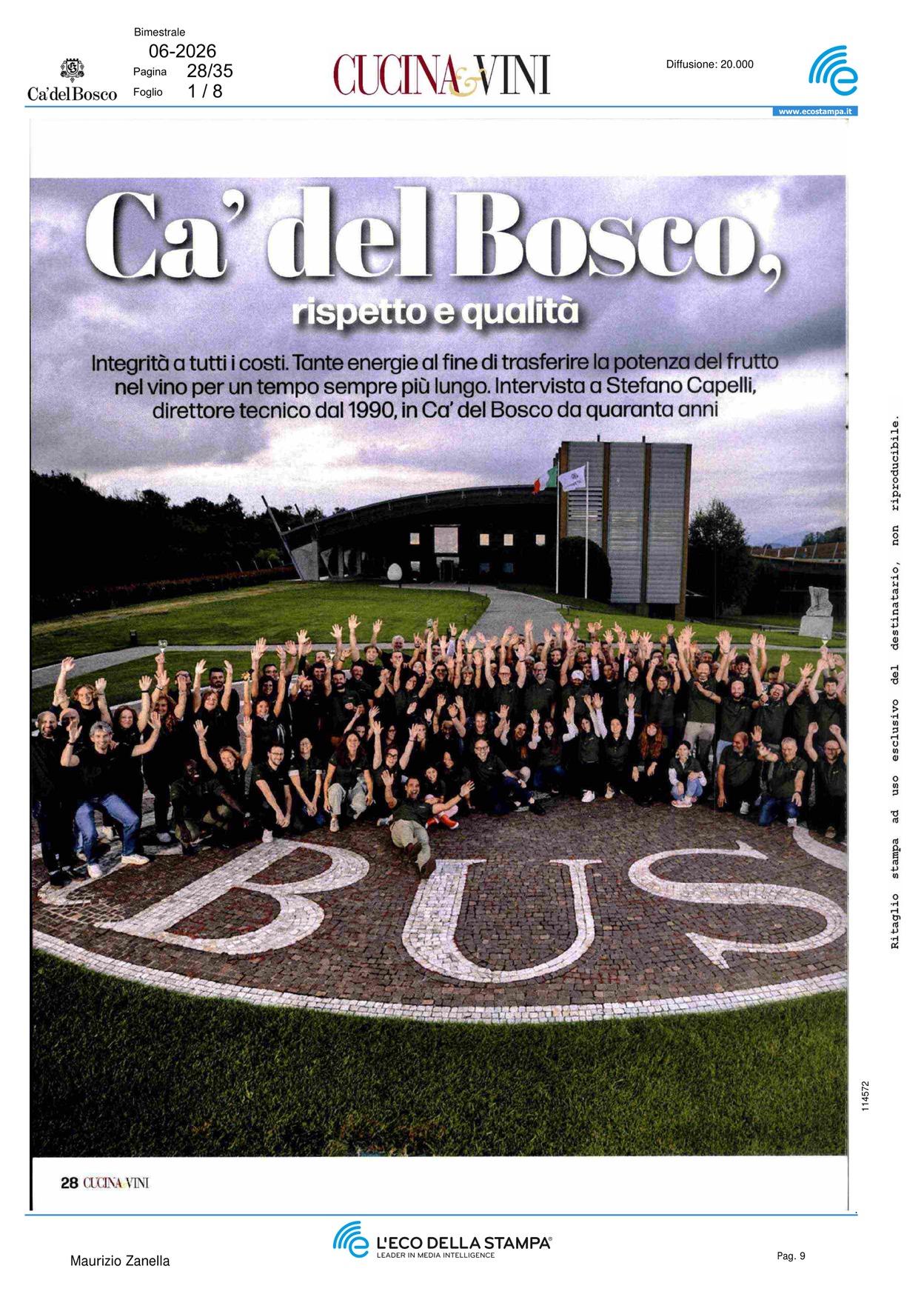 Ca\' del Bosco, rispetto e qualità
