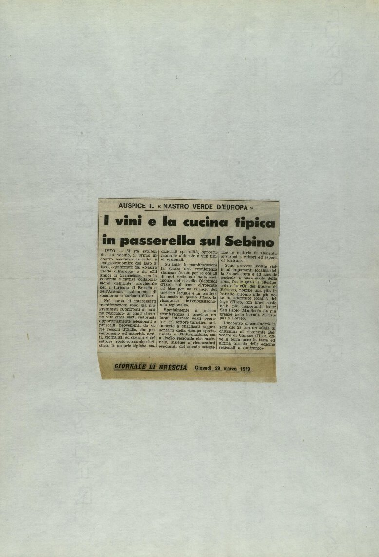 I vini e la cucina tipica in passerella sul [..]