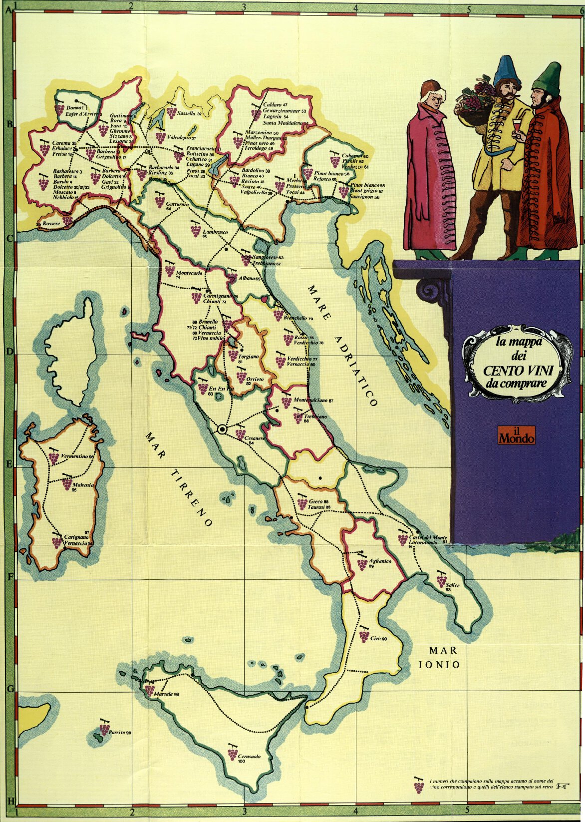 La mappa dei cento vini da comprare