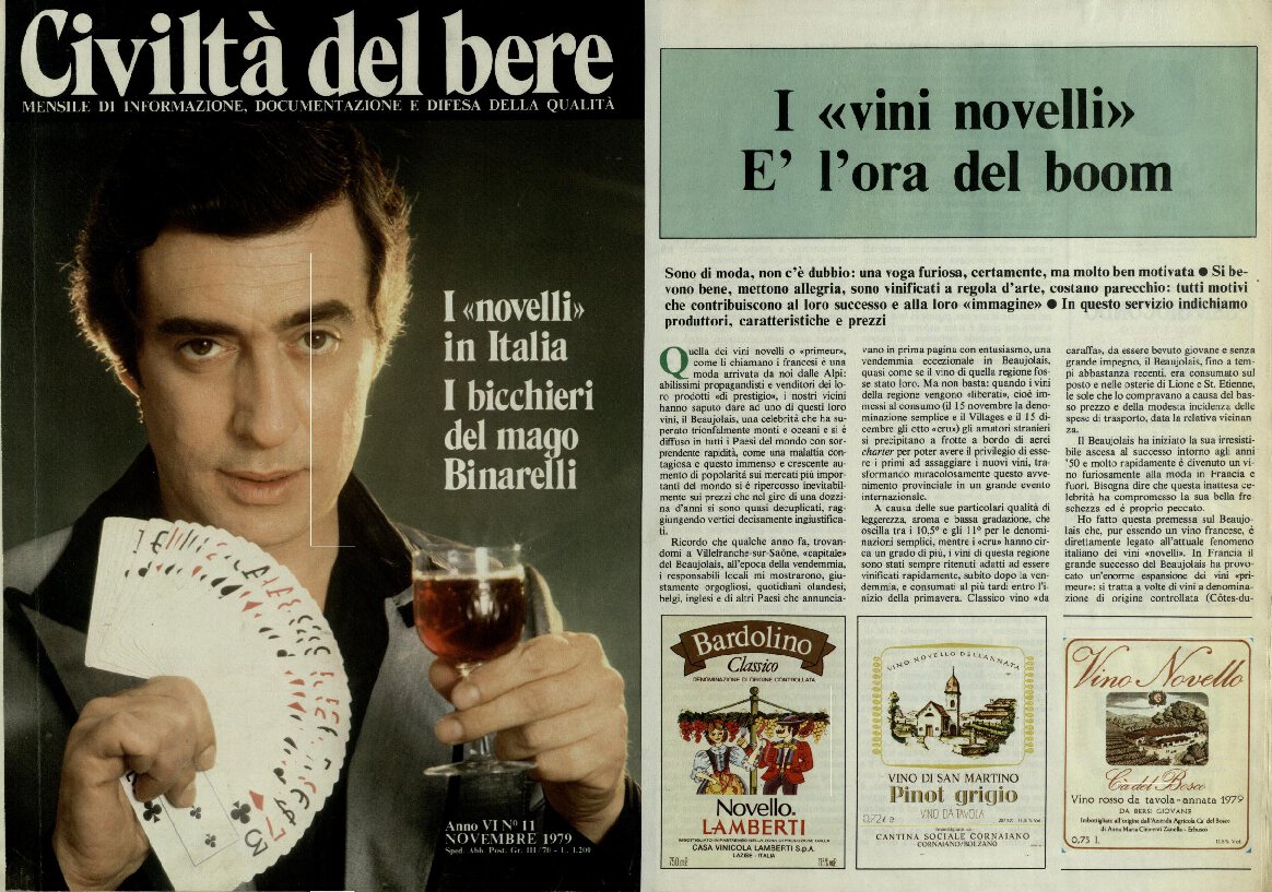 I ”vini novelli”. E’ l’ora del boom