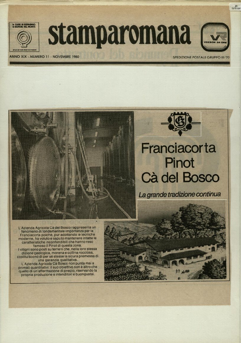 Franciacorta pinot Ca’ del Bosco. La grande [..]