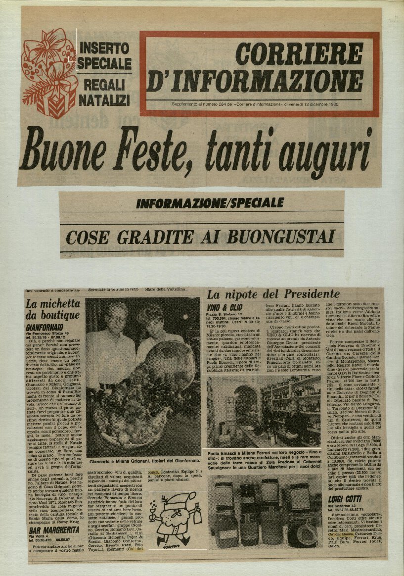 Cose gradite ai buongustai