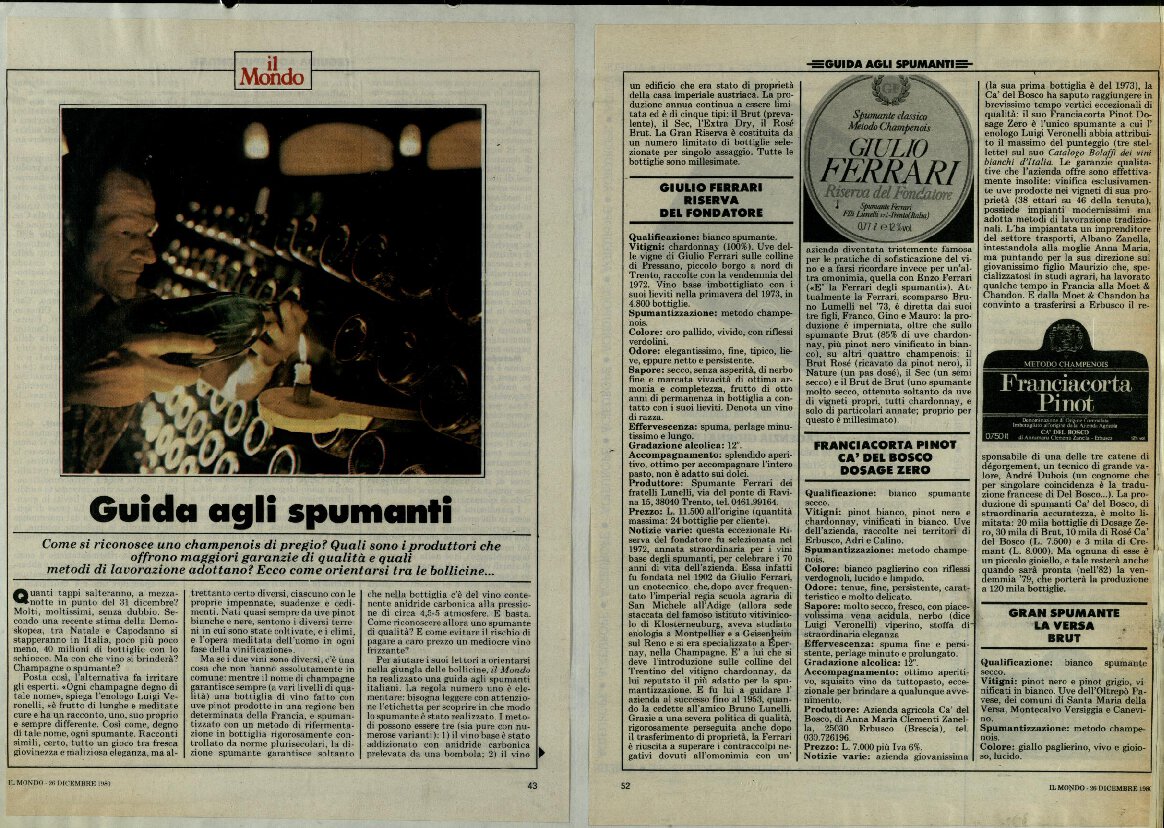 Guida agli spumanti