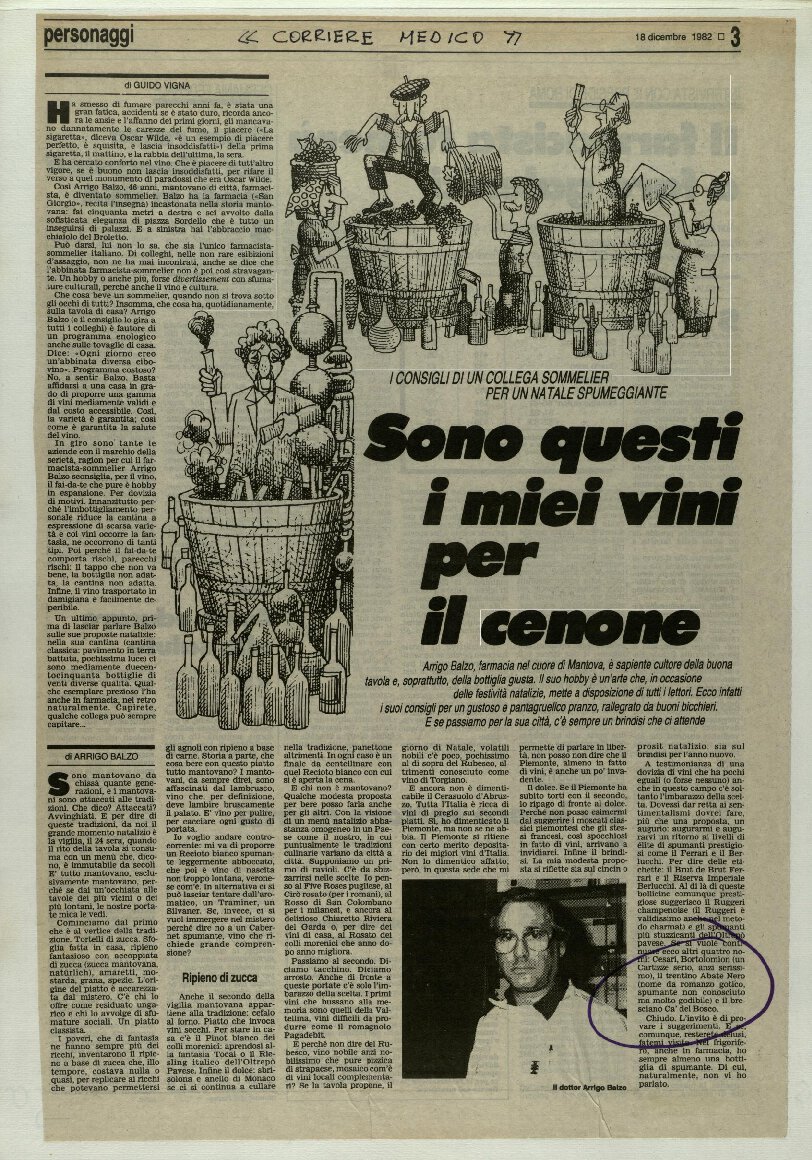 Sono questi i miei vini per il cenone