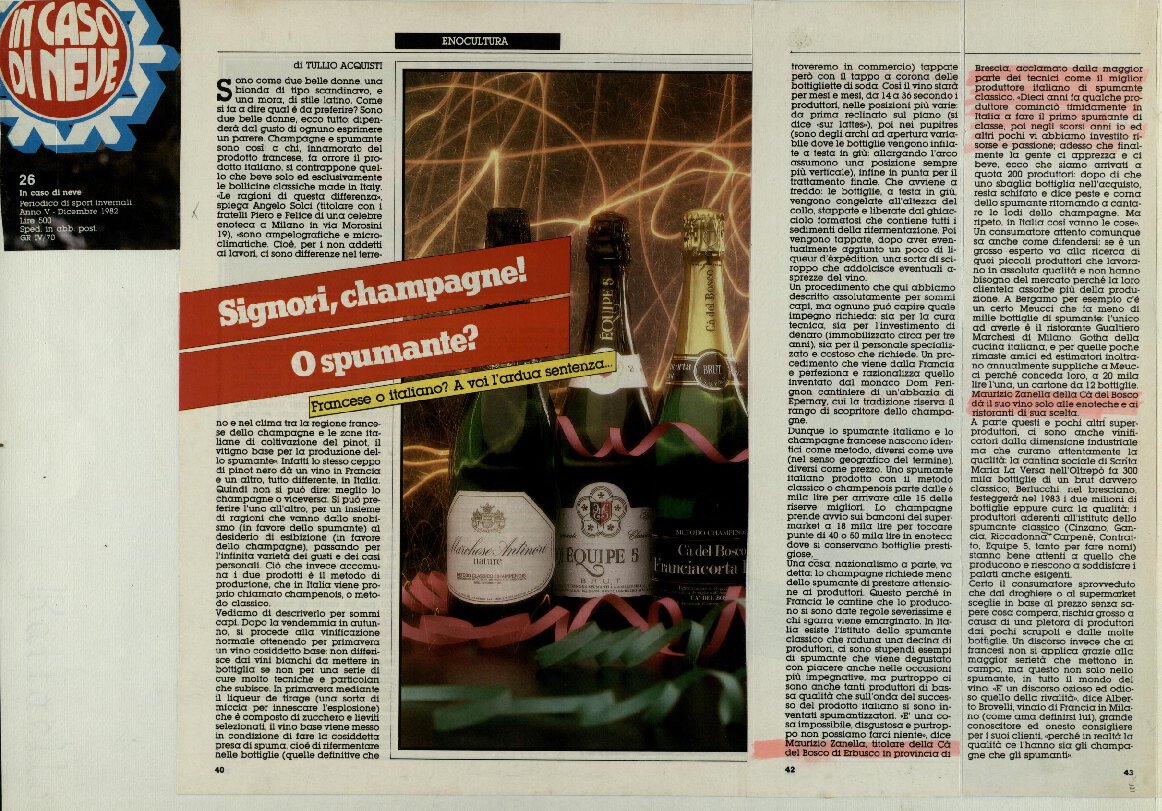 Signori, champagne! O spumante?