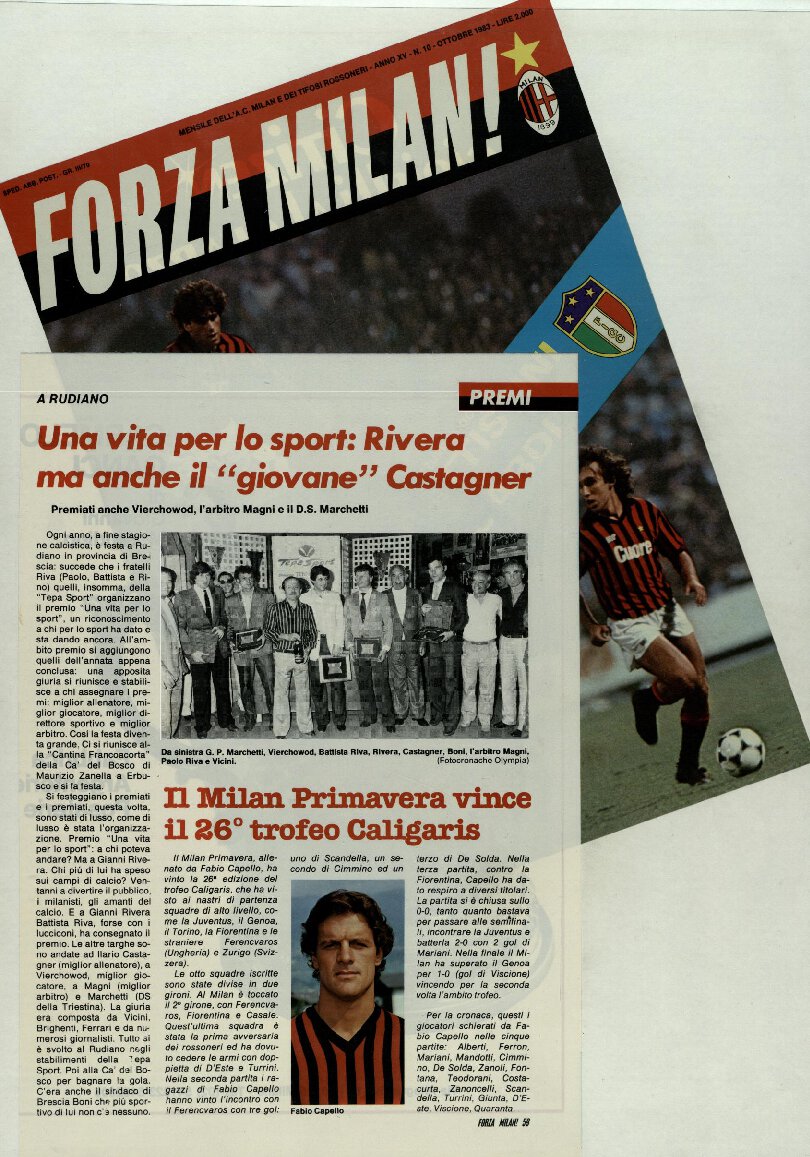 Una vita per lo sport: Rivera ma anche il [..]