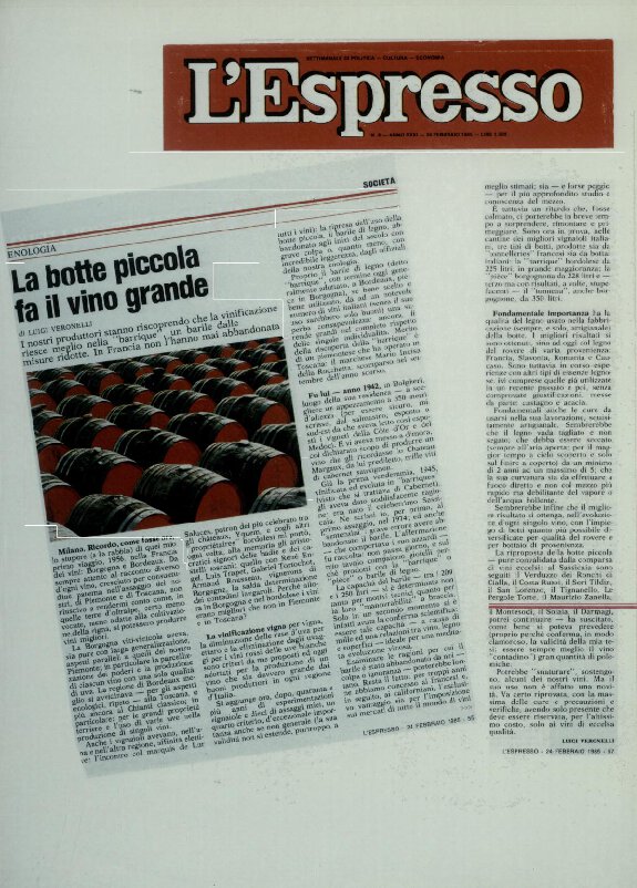 La botte piccola fa il vino grande