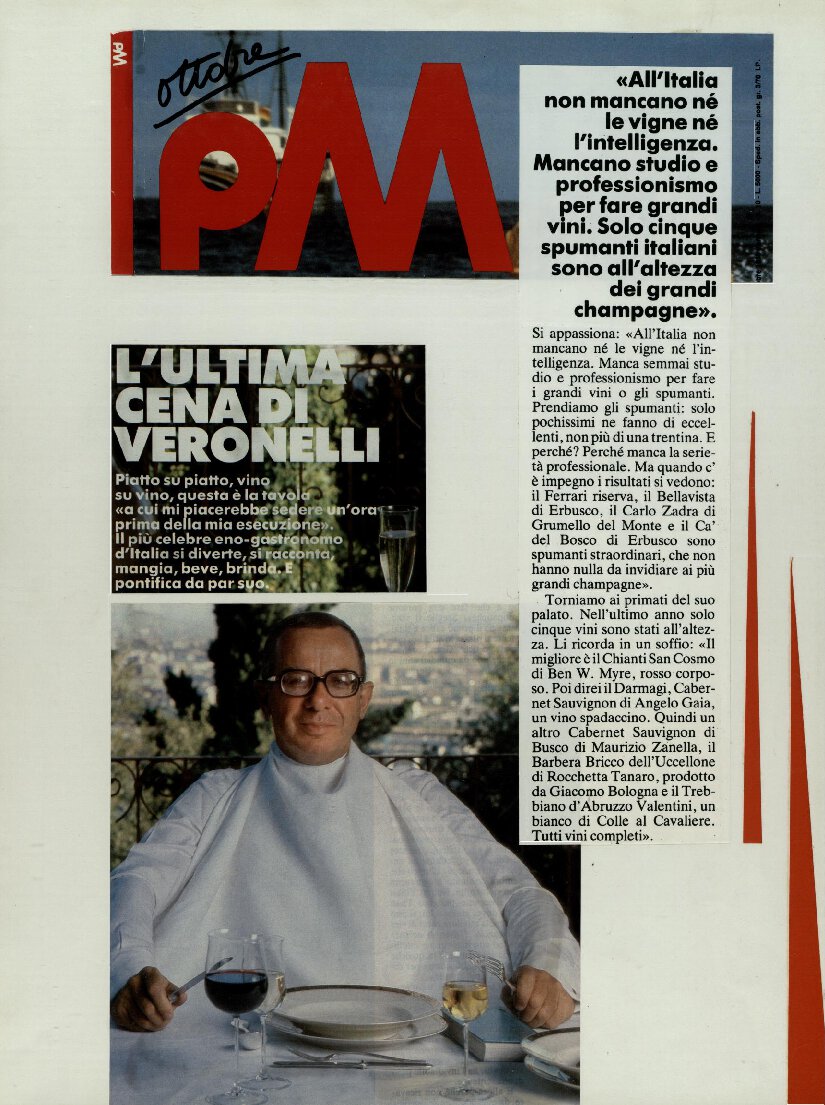 L’ultima cena di Veronelli