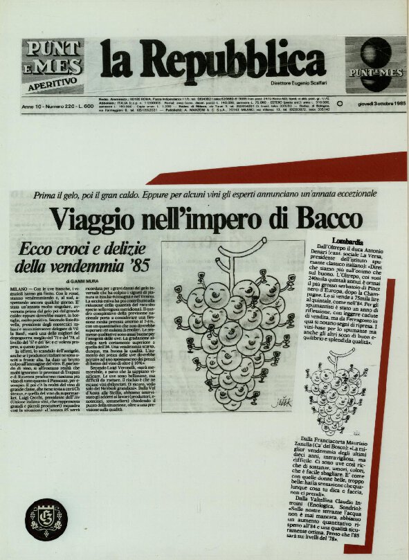 Viaggio nell’impero di Bacco
