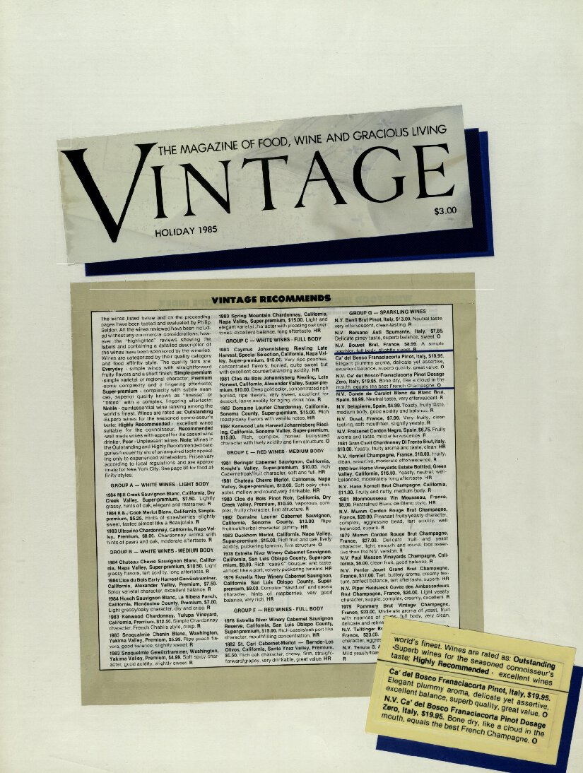 Vintage recommends