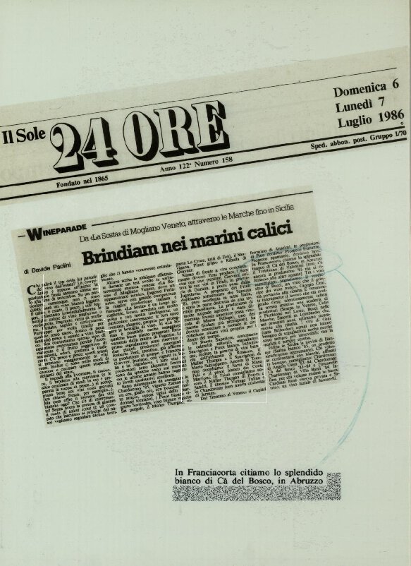 Brindiam nei marini calici