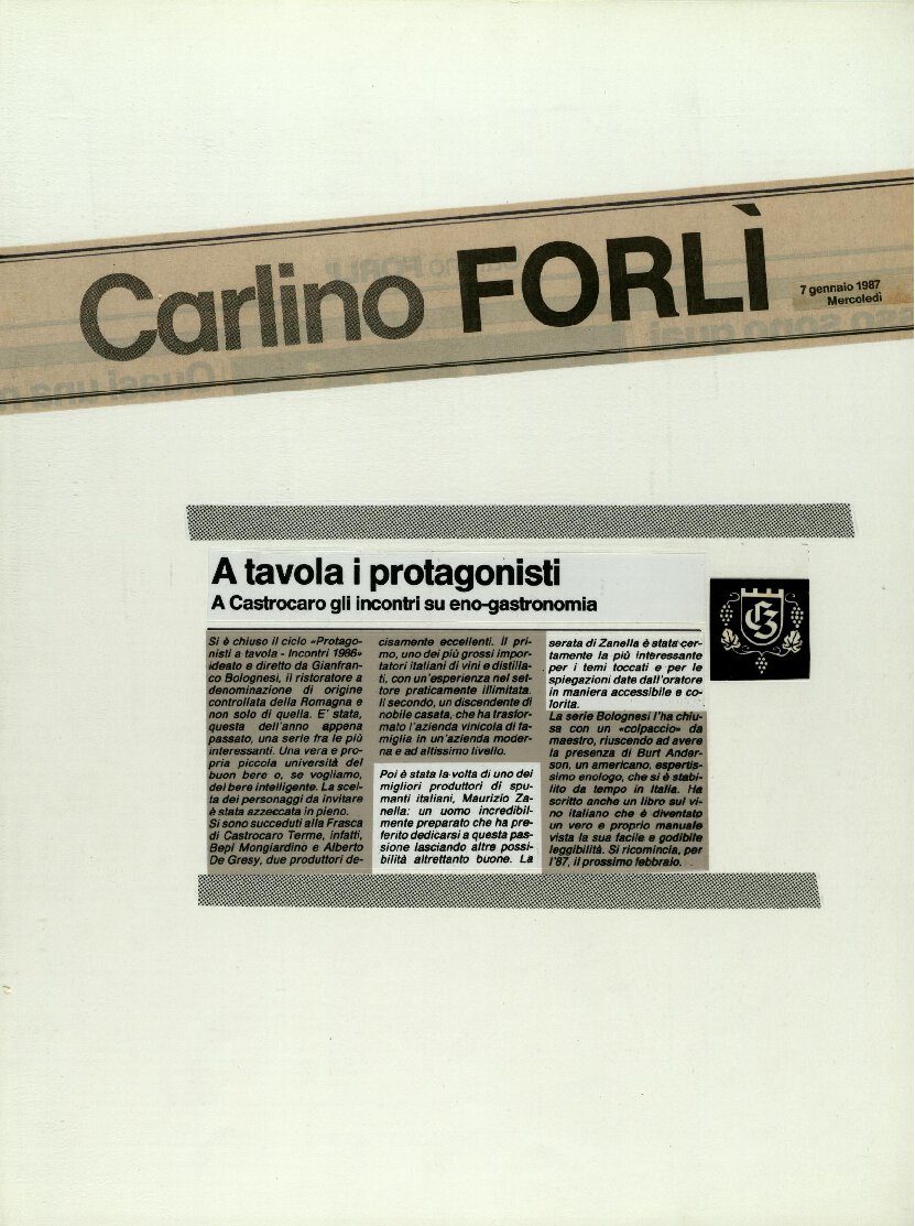 A tavola i protagonisti