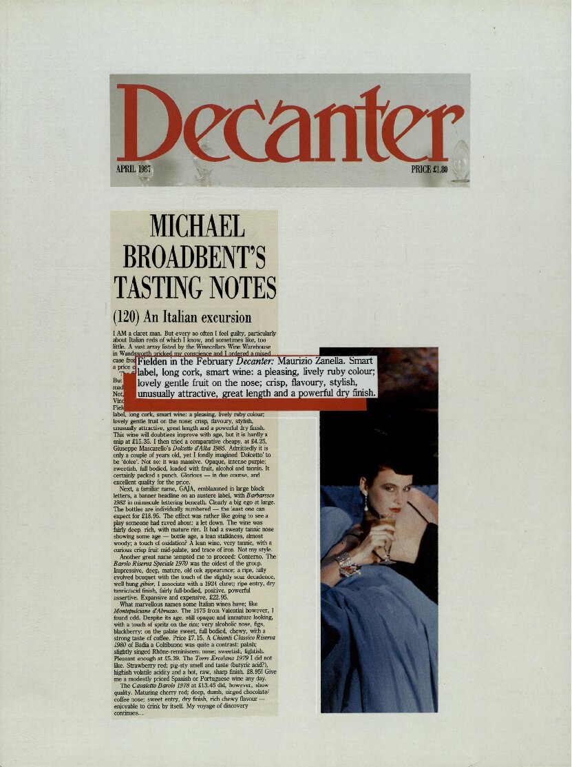 Michael Broadbent\'s tasting notes