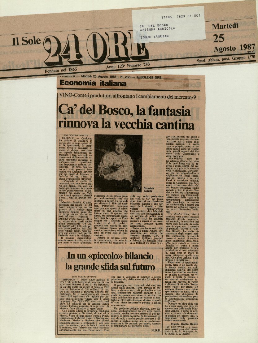 Ca’ del Bosco, la fantasia rinnova la vecchia [..]