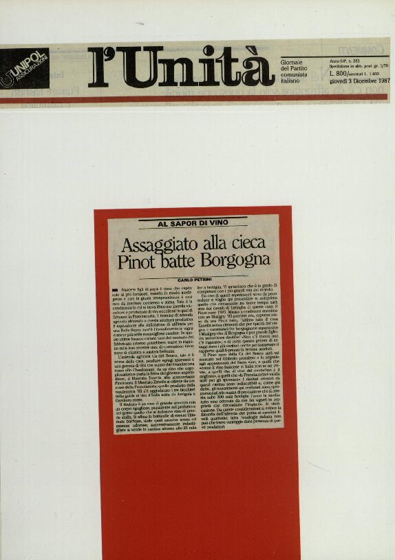 Assaggiato alla cieca Pinot batte Borgogna