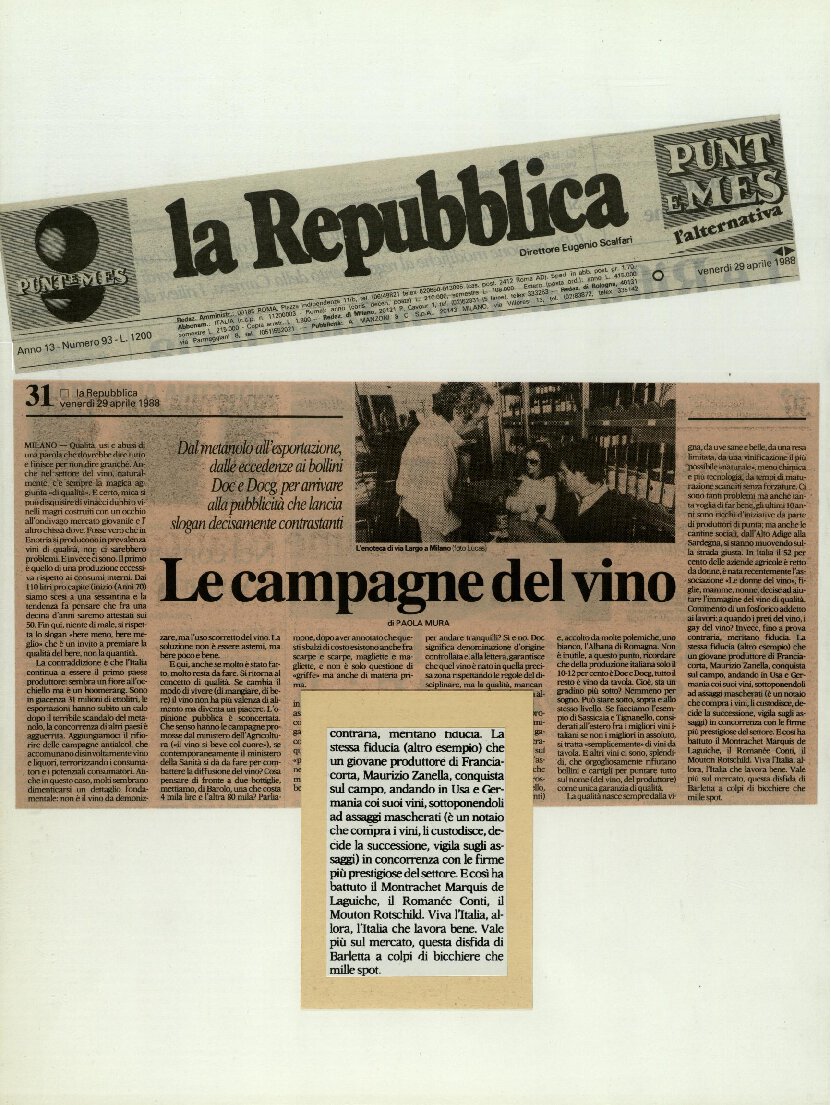 Le campagne del vino